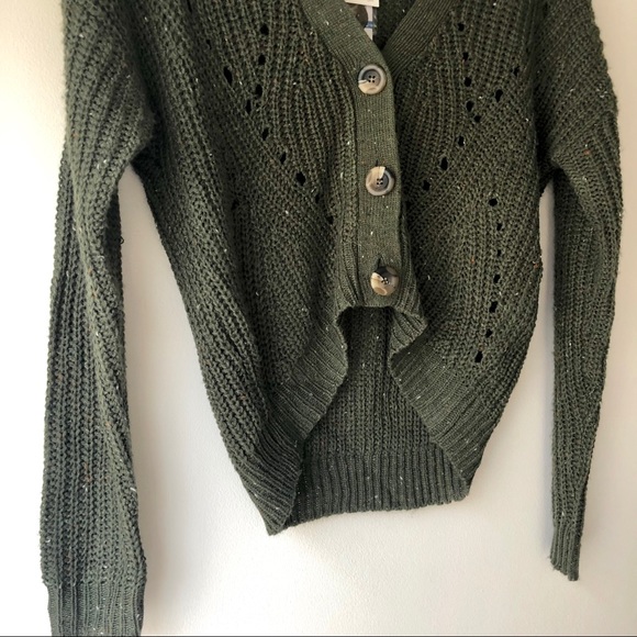 Ultra flirt Cardigan sweater green size XS - Picture 2 of 7